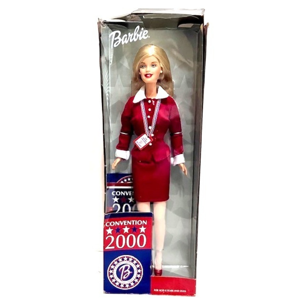 VTG 2000 Republican National Convention Barbie Delegate Doll RNC Bush Damage Box